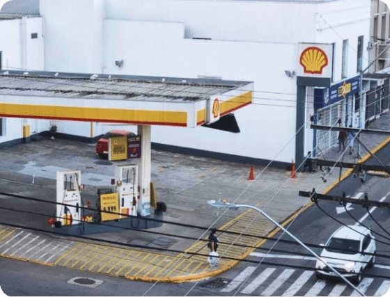 Posto de combustível onde Jônas Pastore começou a trabalhar como frentista